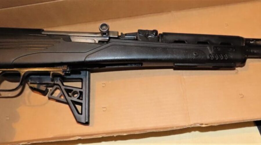Firearms seized in a pair of police raids