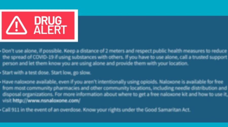 Public Health warning of fentanyl tainted drugs being sold in Halifax