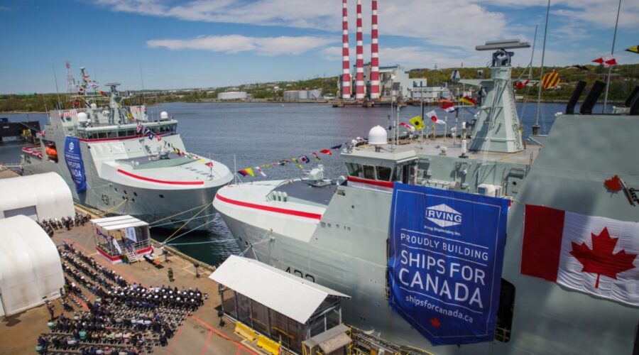 Navy celebrates naming of two locally built warships in Halifax