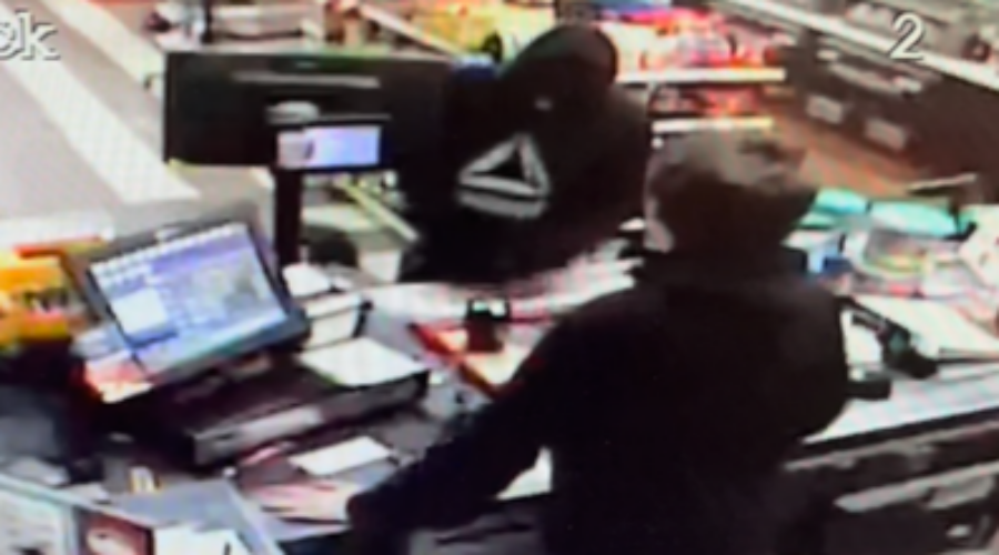 Suspect wanted after two gas stations robbed