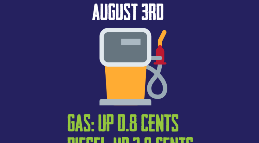 Gas and Diesel Update: August 3rd