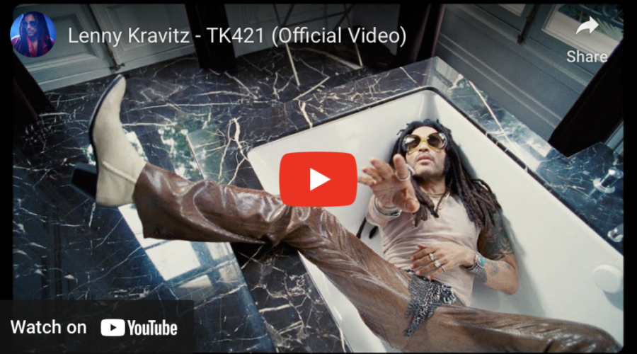 Checking out the new song from Lenny Kravitz and his spicy new music video