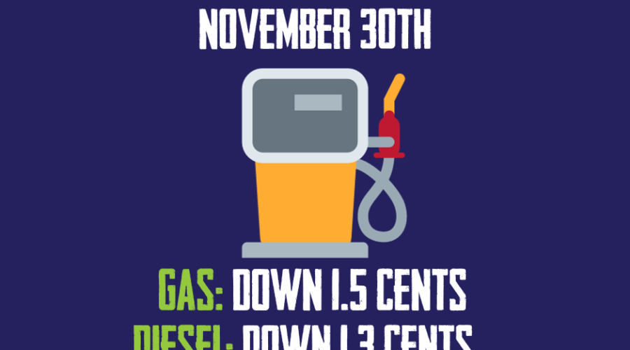 Gas ‘n Diesel Update – November 30th