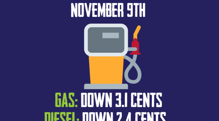 Nov. 9th Gas ‘n Diesel Update!