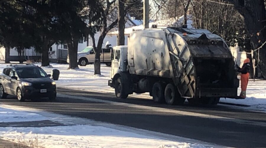 Waste collection delayed until Saturday due to snowstorm
