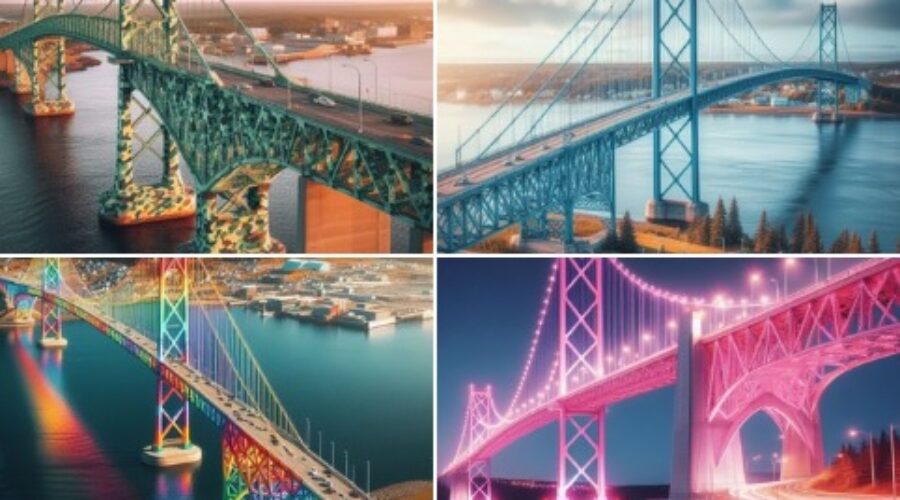 We Had AI Repaint The Macdonald Bridge Based On Your Suggestions!