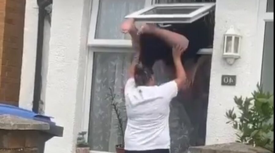 NSFW: Woman Tries Climbing Through Window, Hilarity Ensues