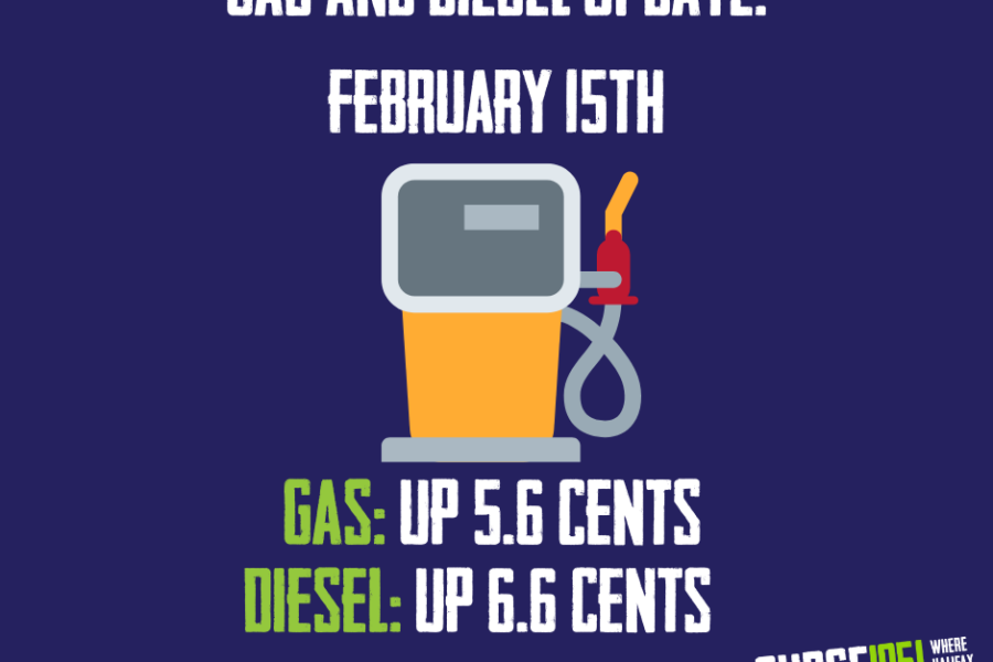 Gas ‘n Diesel Update: February 15th