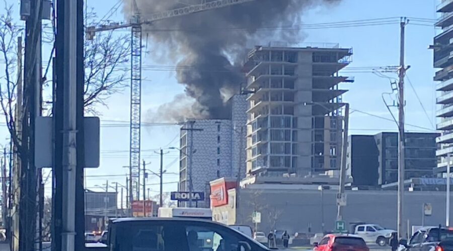 Update: Fire out at apartment construction site in north end Halifax