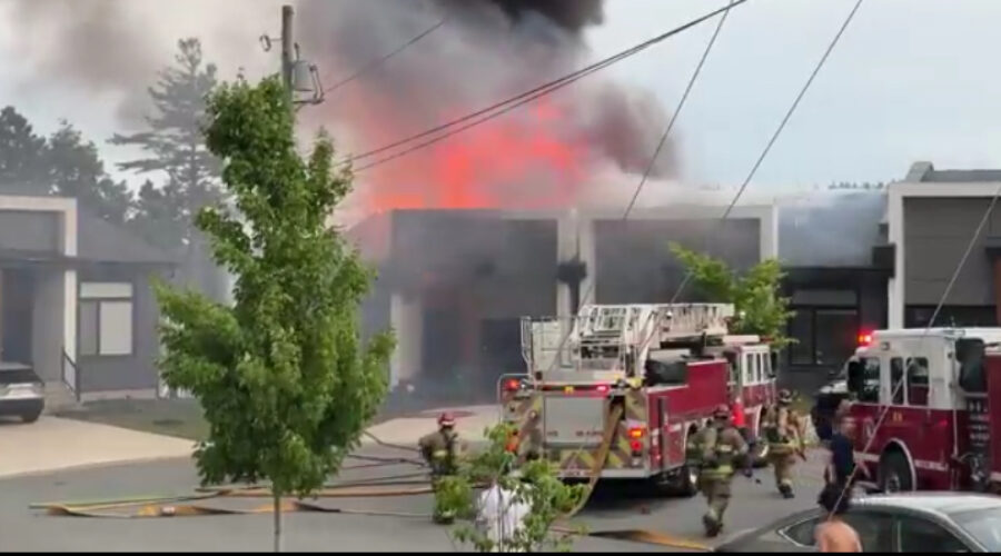 Crews battle house fire in West Bedford
