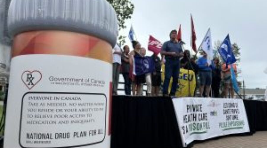 Unions protest private health care as premiers meet in N.S.