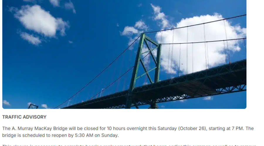 Plan Ahead: Mackay Bridge Will Be Closed On Saturday Night (Oct 26th)