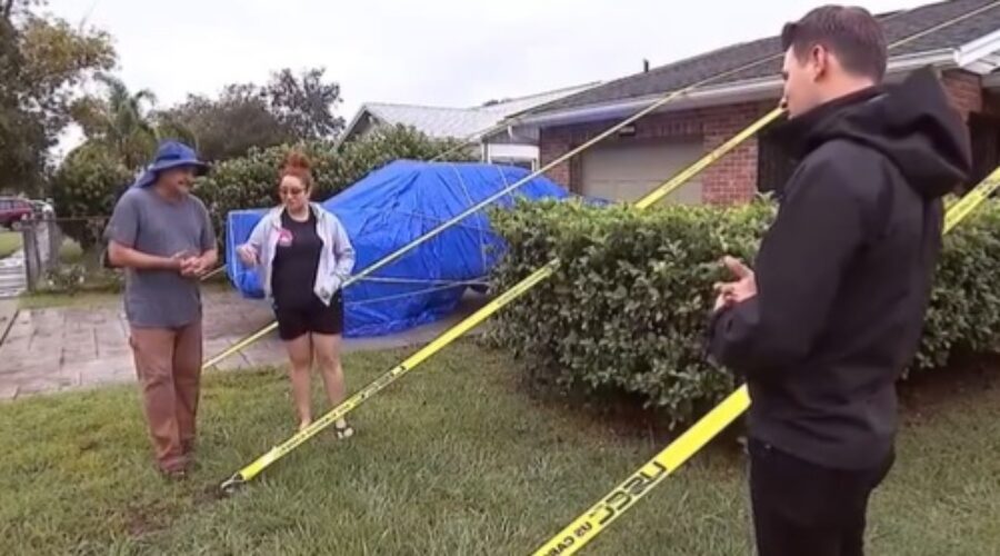 Man Straps Down House In Anticipation Of Hurricane Milton