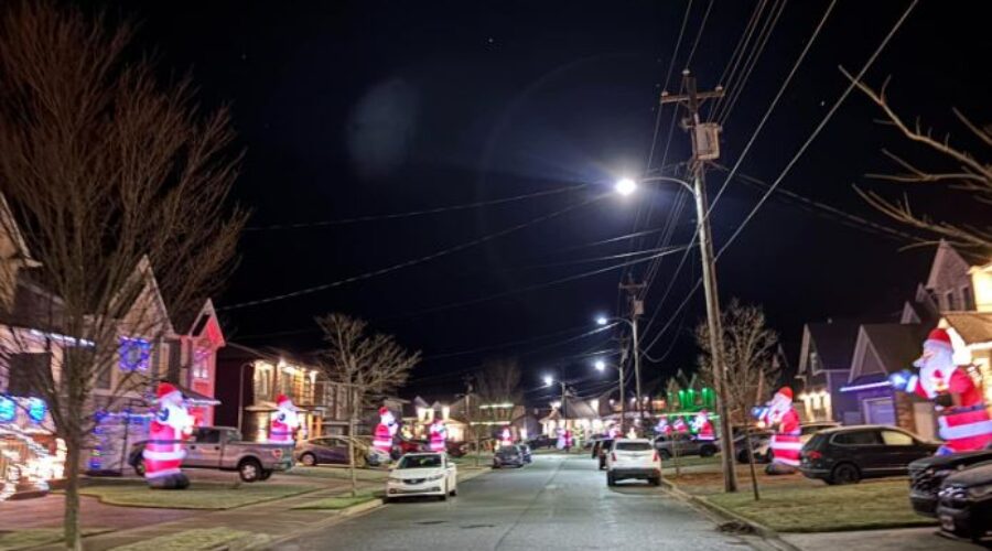 Dozens of Santas back in Cole Harbour neighborhood bringing joy