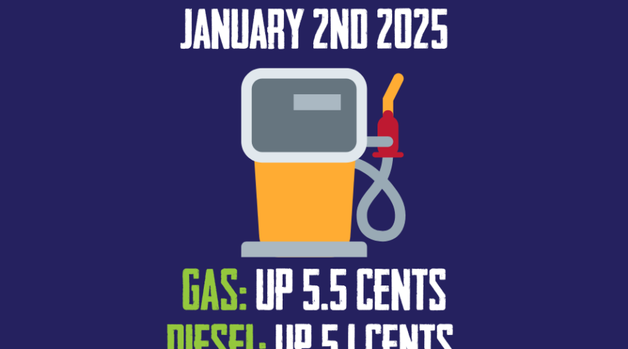 Gas and Diesel Prices Are Going Up In Nova Scotia (Jan. 3rd)