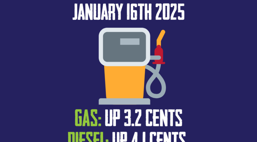 Gas and Diesel Prices Going Up…Again…In Nova Scotia At Midnight (Jan 17th).