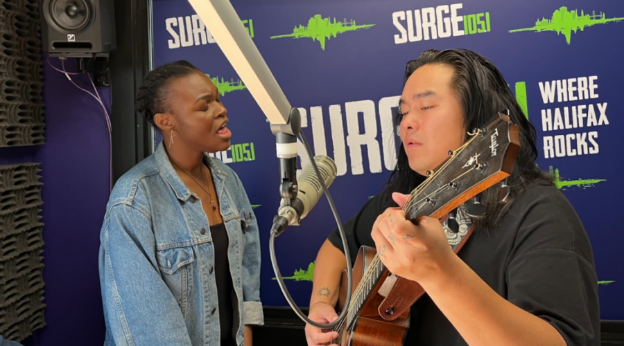 Aysanabee and Lala Noel In Studio At Surge 105