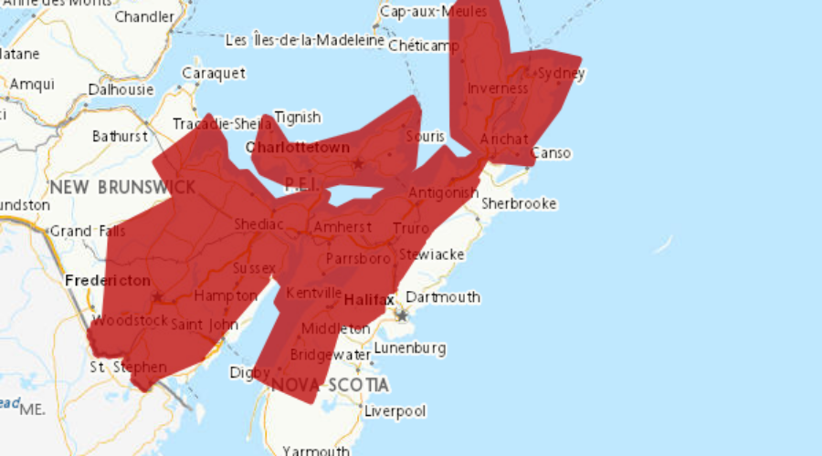 Update: Heat warning on for N.S. but T-storm watch ends