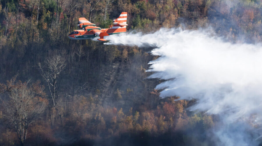 Crews still battle Lake George wildfire, hot spot flares up at Long Lake