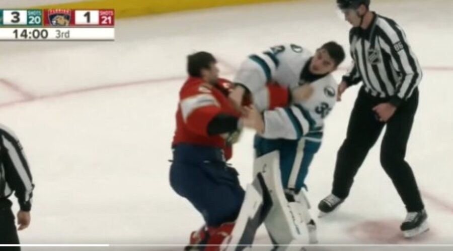 GOALIE FIGHT!