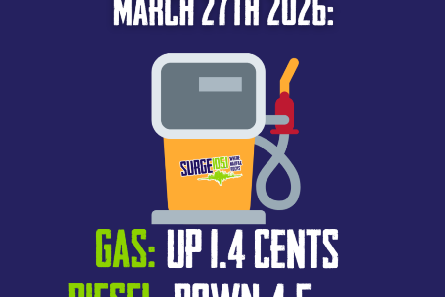 Gas Up, Diesel Down In Nova Scotia On March 27th