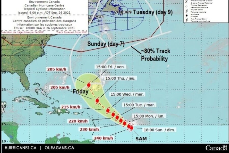 Hurricane Centre Monitors Hurricane Sam