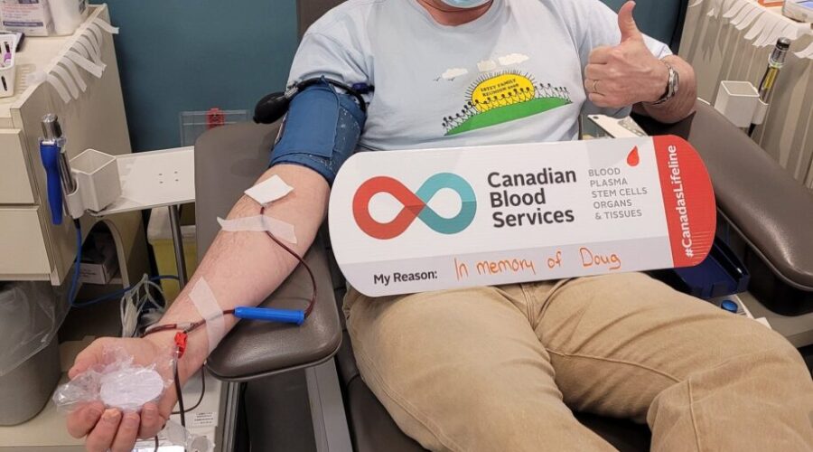 Ian Makes A Special Blood Donation