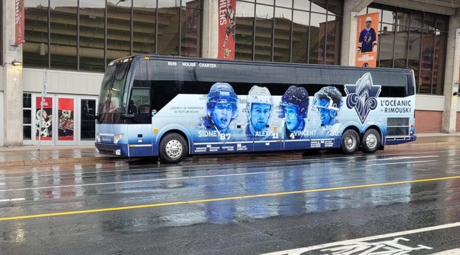 Cole Harbour’s Sidney Crosby Honoured On Rimouski Bus