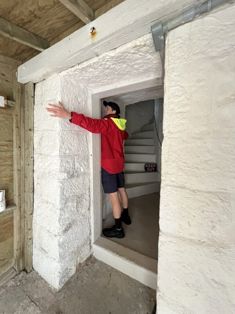 Sambro Island light is built like a fortress, with 2 metre-thick walls at its base. Chris Mills photo