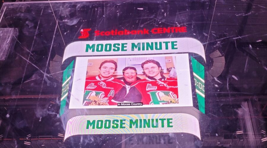 The Mooseheads Honour Longtime Fan