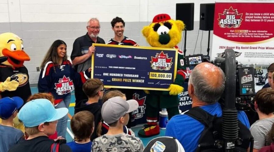 TASA Minor Hockey Celebrates A $100,000 BIG Assist!