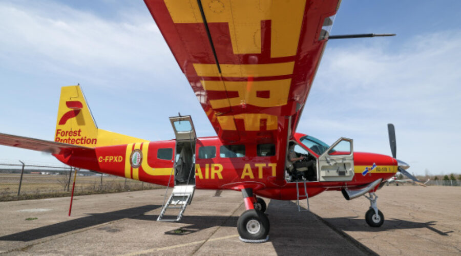 Nova Scotia’s new water bombers see first wildfire action in Queens County