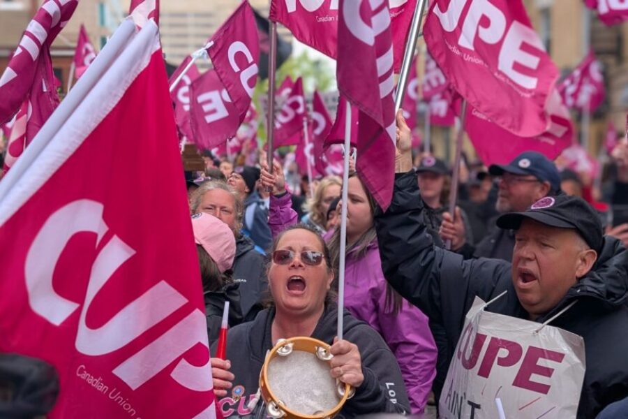 CUPE long-term care workers rally in Halifax as strike enters seventh week
