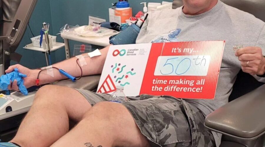 Ian Donated Blood for the 50th Time