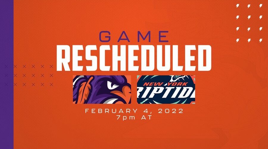 Halifax Thunderbirds Reschedule Game