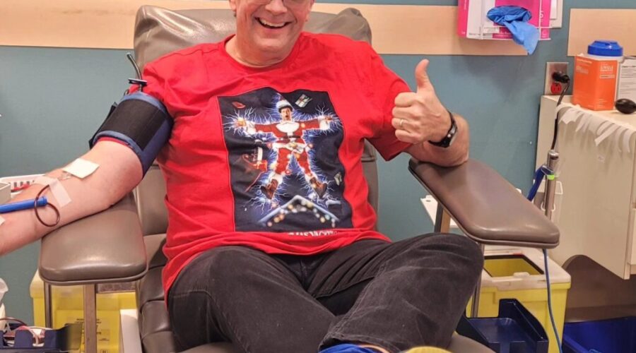 O Negative Blood Donation Number 57 In The Books For Christmas