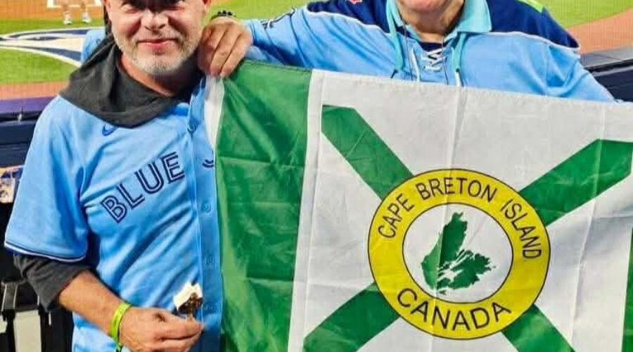 Who Had The Cape Breton Flag At The Jays World Series Games?