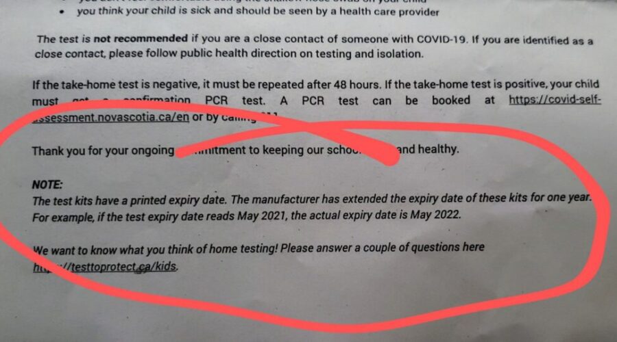 Did schools send home expired covid tests?