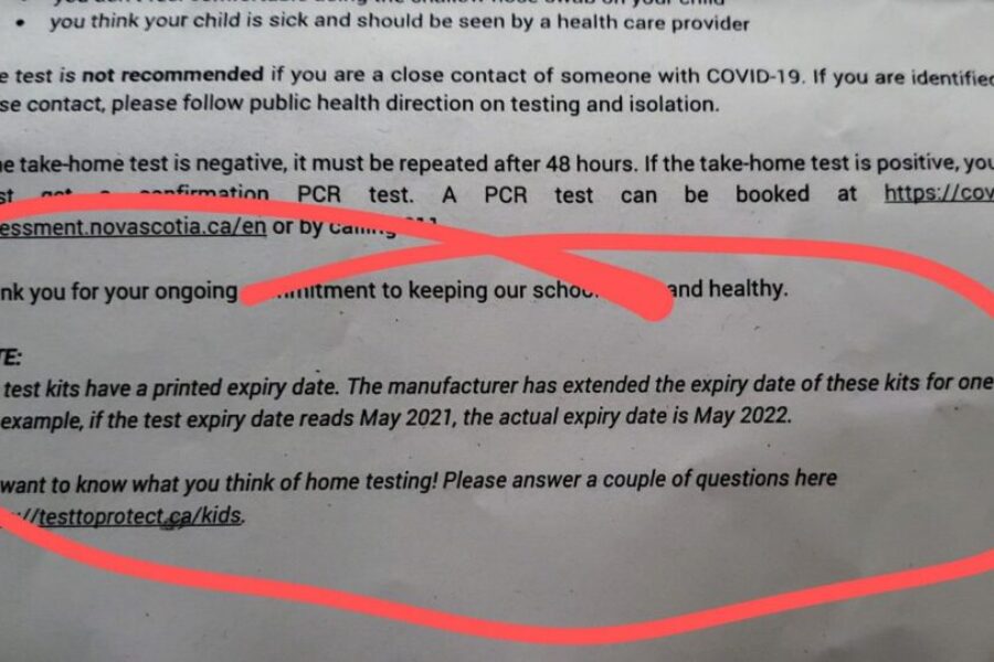Did schools send home expired covid tests?