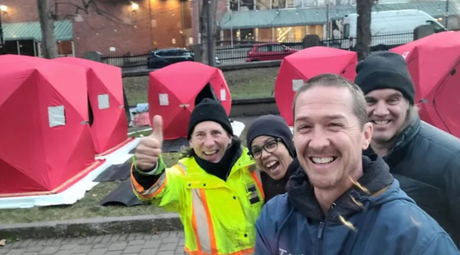 The Man Behind Downtown’s Fishing Huts Needs YOUR Help, Too