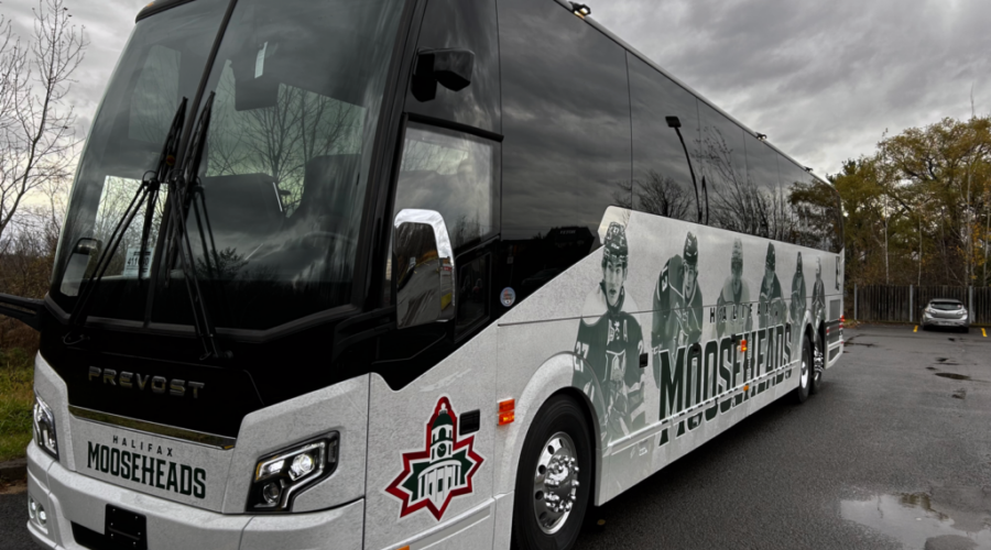 The Halifax Mooseheads Unveil New Bus!