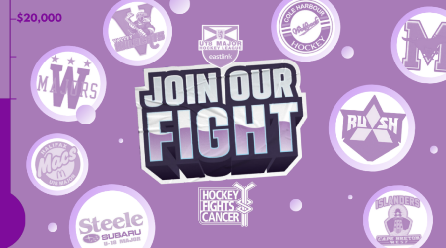 The NS U18 Major Hockey League Hosts Hockey Fights Cancer Events