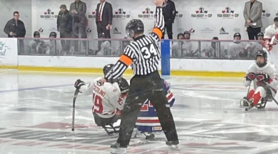 Ian’s Son Drake Will Officiate In The National Para Hockey Championship In Bridgewater