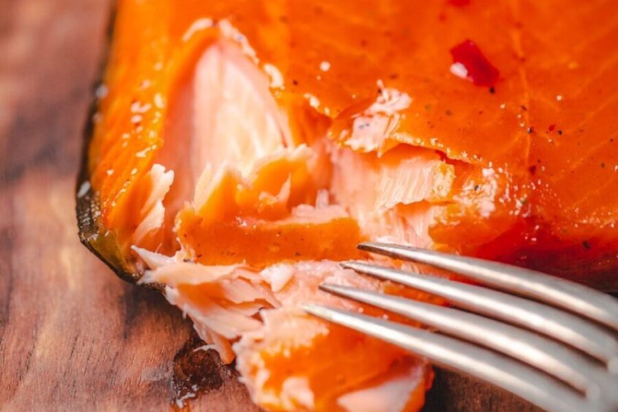 Cedar planked Atlantic Salmon with maple mustard: A taste of coastal comfort