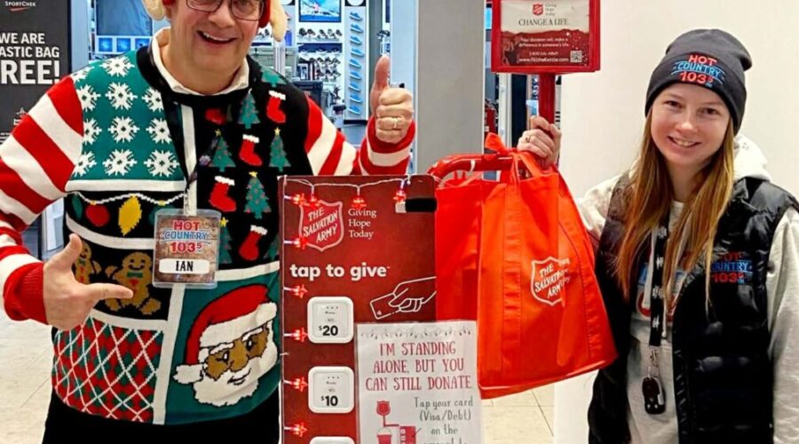 Wednesday Ian Broadcasts For The Salvation Army Christmas Kettle Campaign