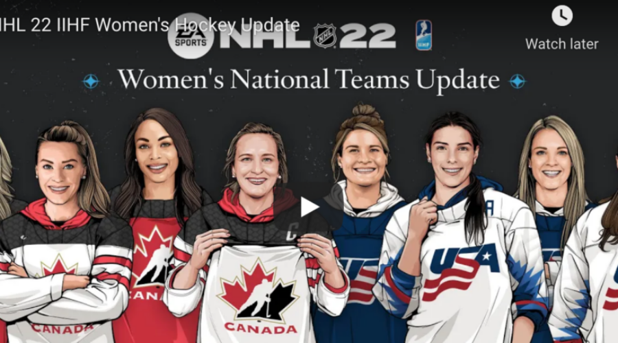 You can now play as a Nova Scotian female athlete in NHL22!!