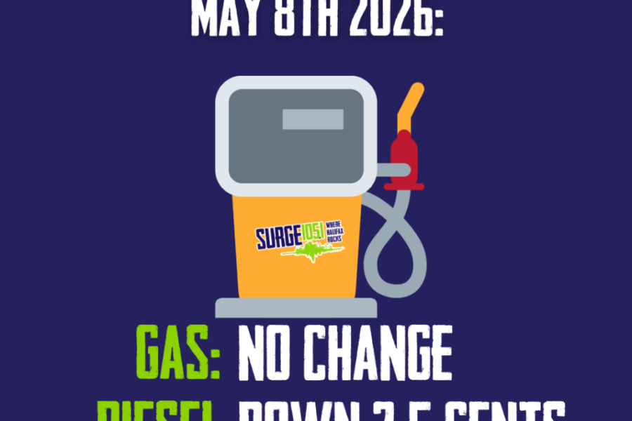 No Change For The Price Of Gas In Nova Scotia, Diesel Down Slightly (May 8th)