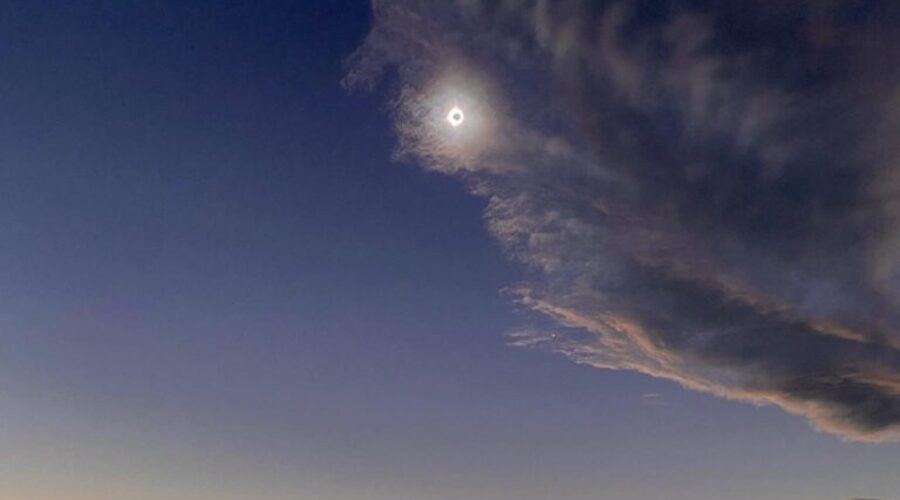 Megan ventured into the path of totality