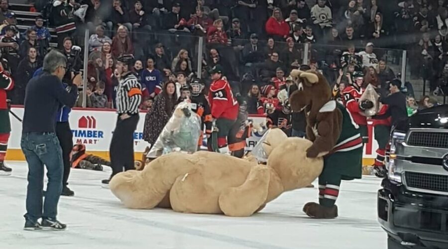 Tonight Is The Teddy Bear Toss Game!