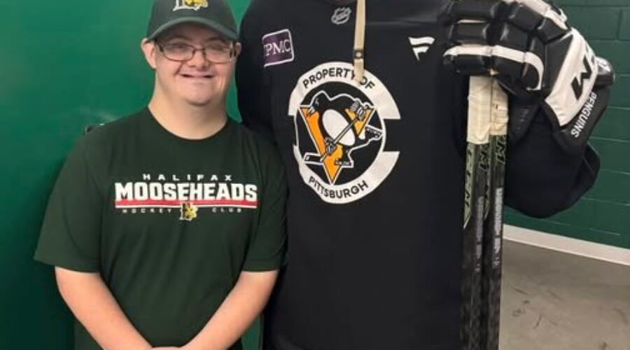 Halifax Mooseheads Assistant Equipment Manager Meets Hockey Idol